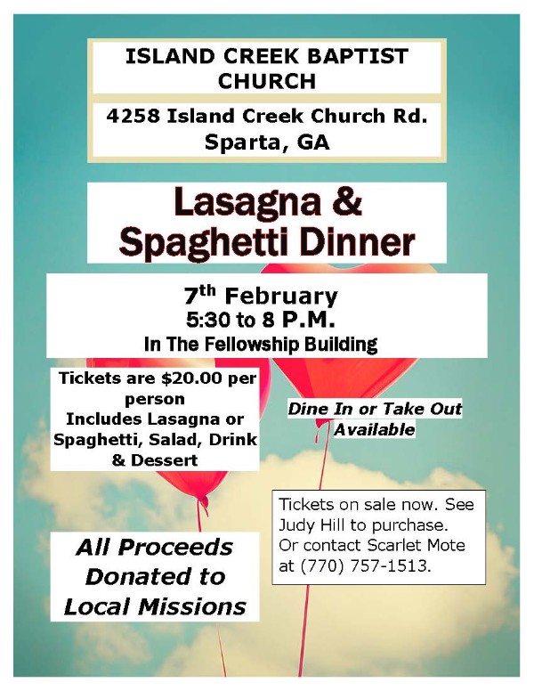 Featured Item Lasagna/Spaghetti Dinner