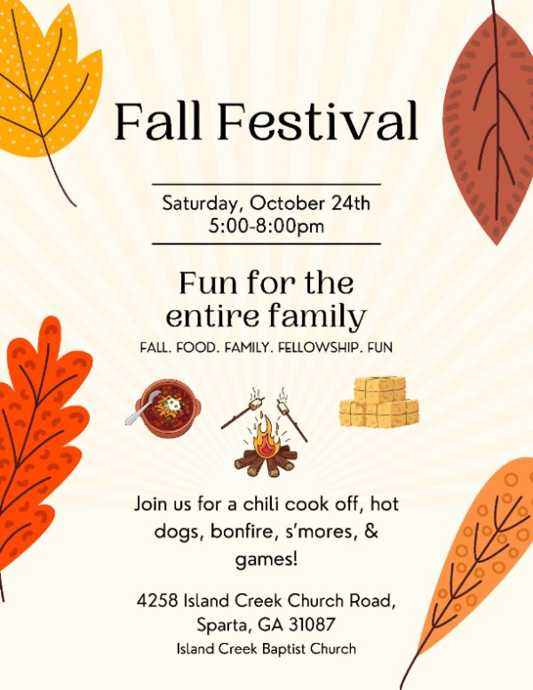 Decorative Featured Item Fall Festival